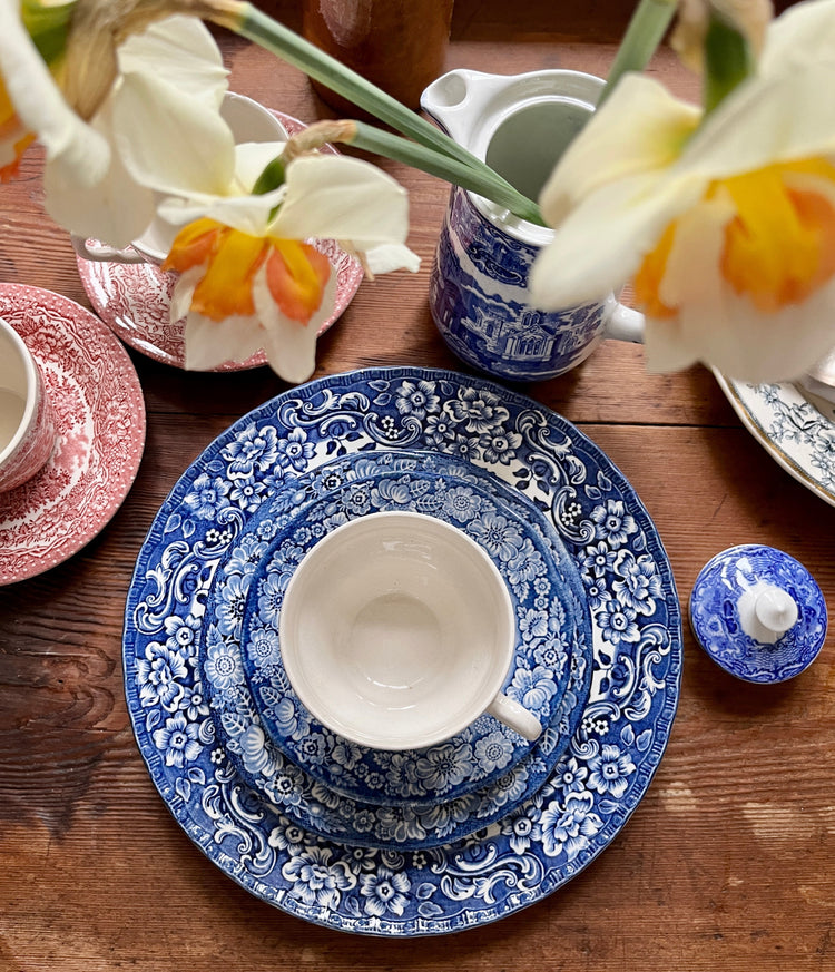 Blue and White