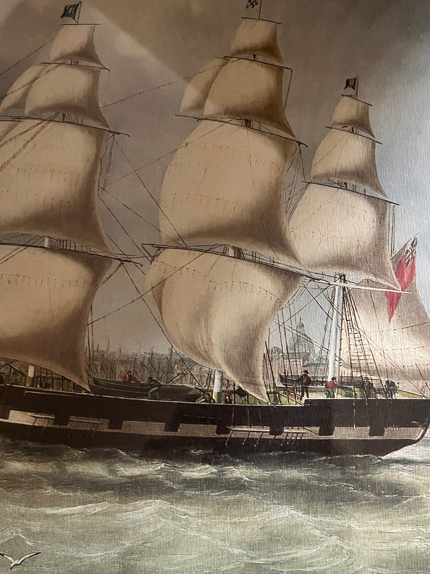 Limited Edition Maritime Print – Barque Mary Bibby, 1825 – No. 95/500 Framed