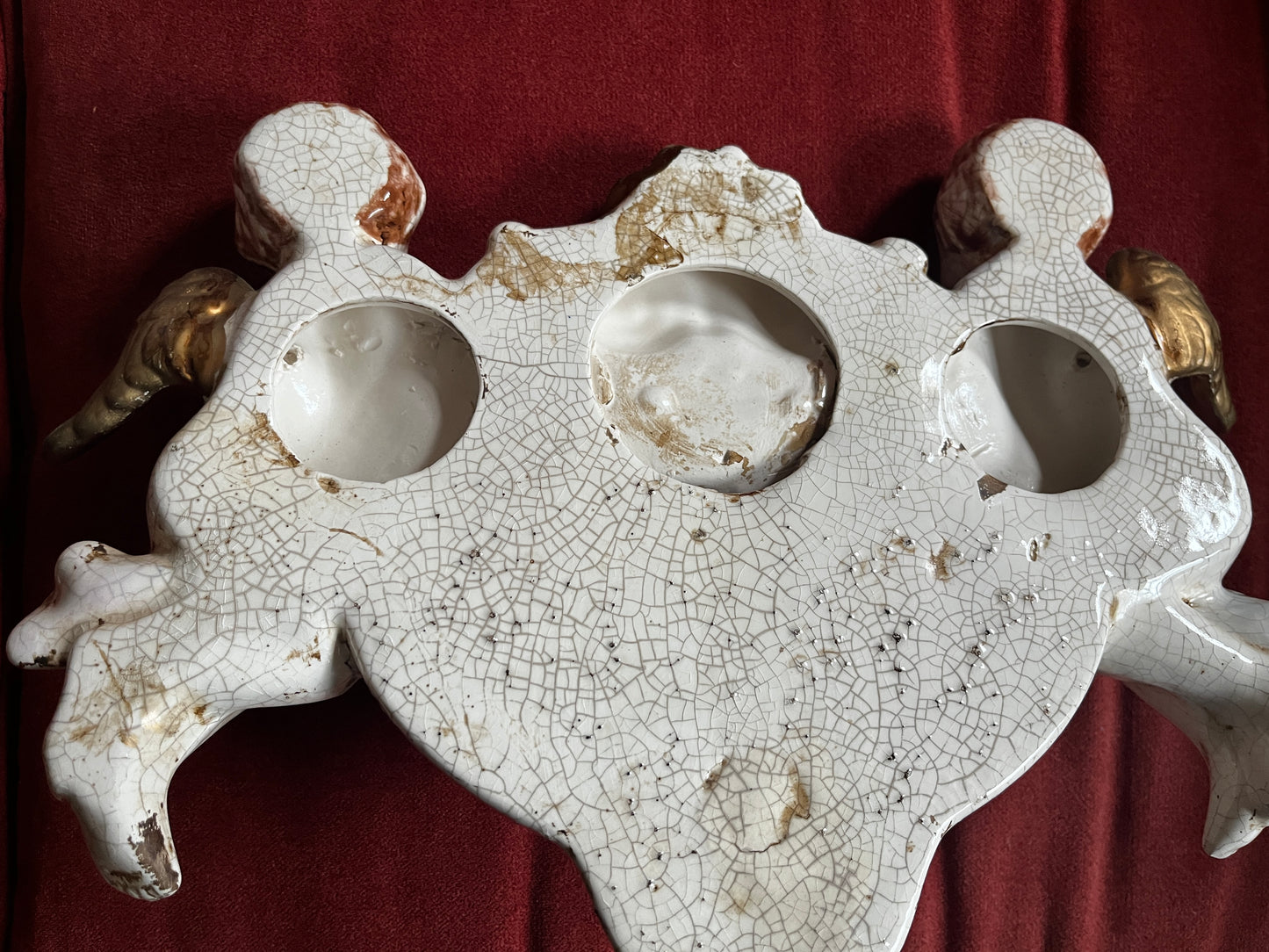 Vintage Cherub Angel Wall Sconce or Planter