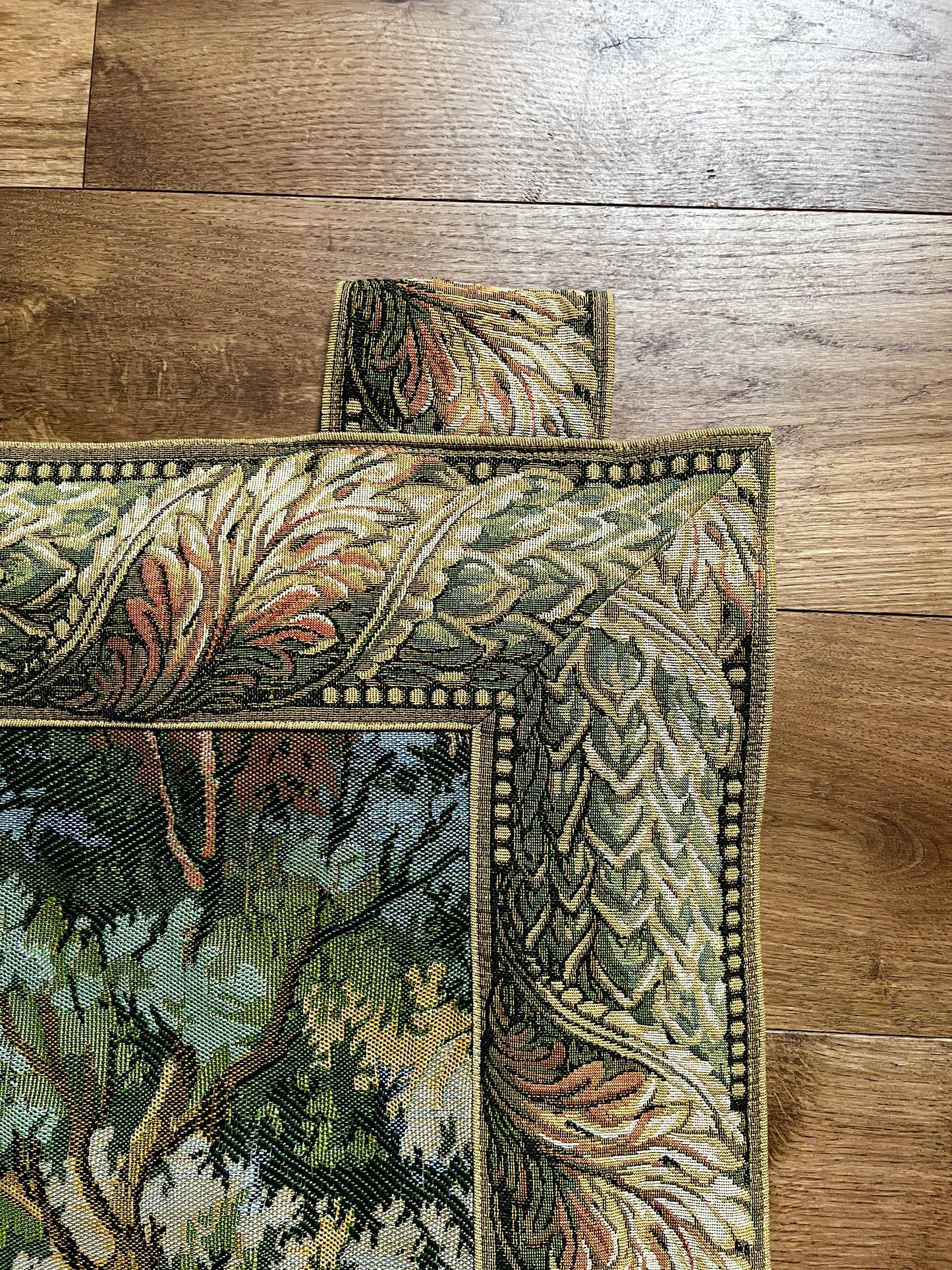 Vintage French Fabric Tapestry Wall Hanging