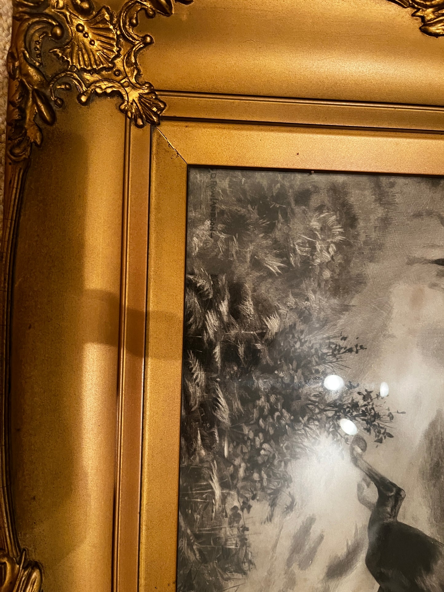 A pair of antique engravings signed by Rowlandson