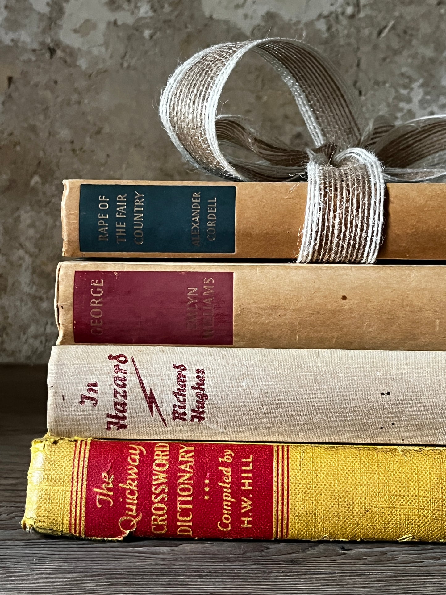 Set of 4 Vintage Styling Books Yellows