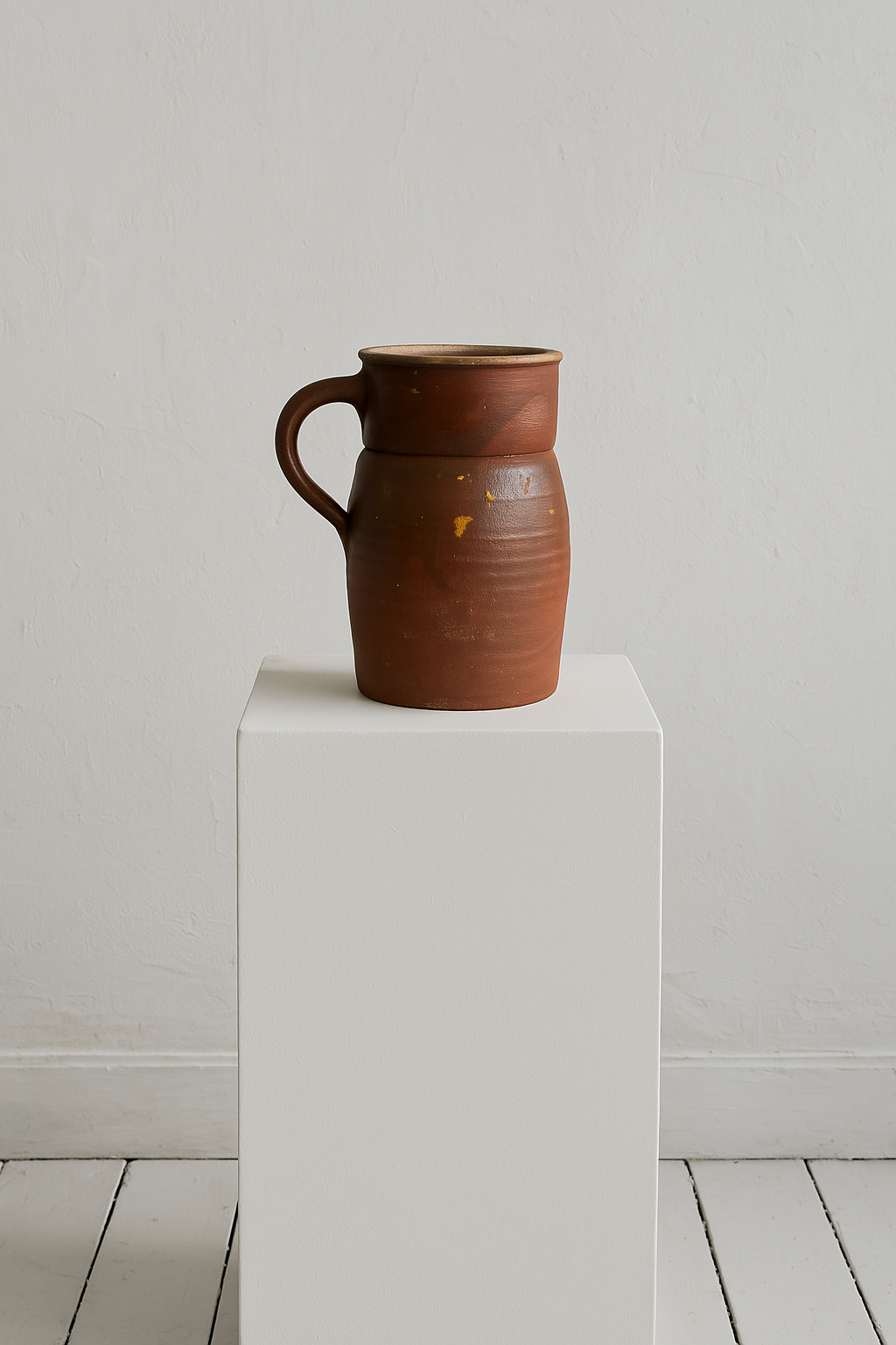 Antique 19th Century French Stoneware Jug – Rustic Farmhouse Decor