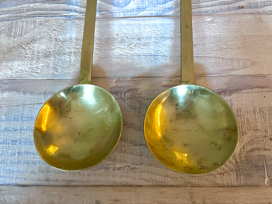 Pair of Vintage Lacquered Ladles