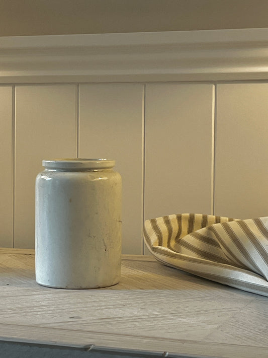 Pair of Vintage Glazed Jars