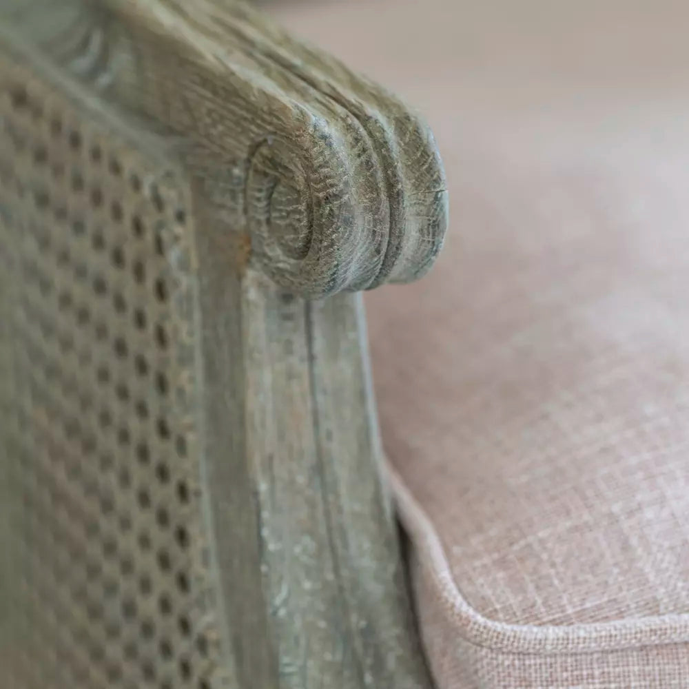 Oak and Rattan Antique Style Chair