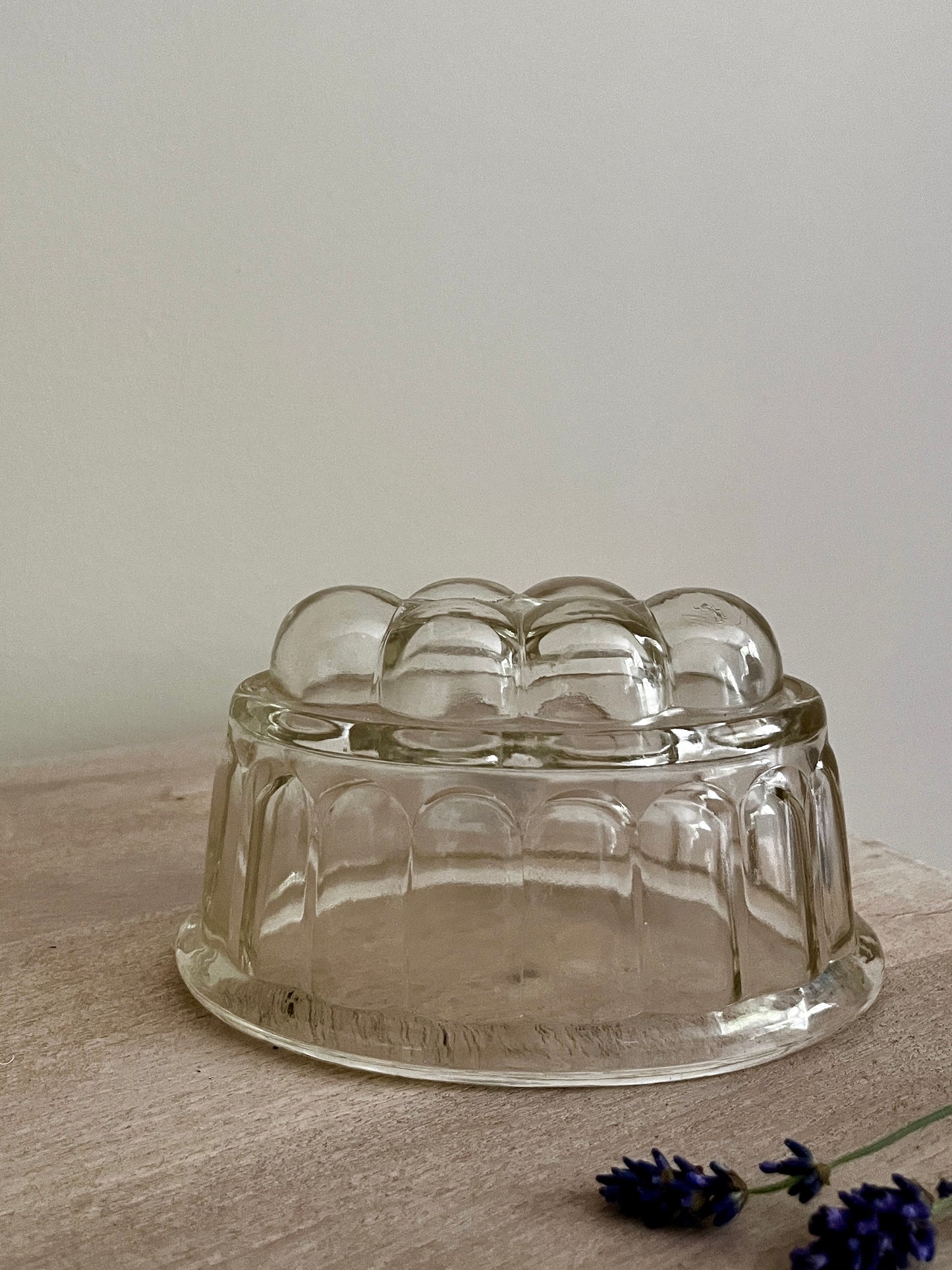 Set of 2 Vintage Glass Jelly Moulds