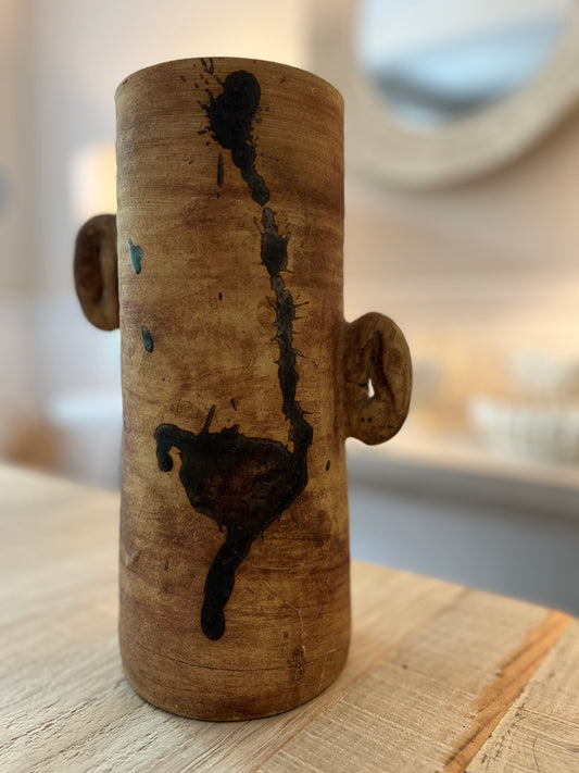 Mid-century French Stoneware Vase – La Poterie de la Colombe (c. 1960s)