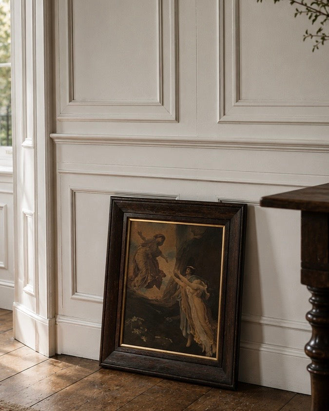 The Return of Persephone – Antique Hand-Coloured Photogravure Framed.