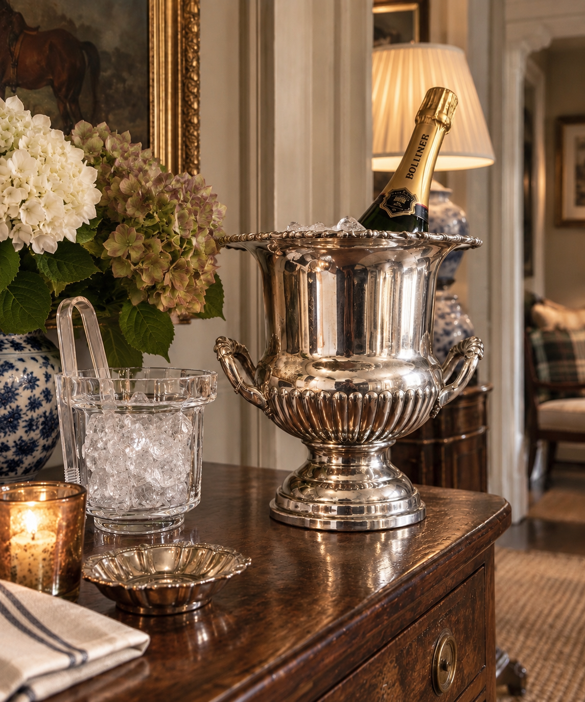 Large Statement  Vintage A1 Silver Plated Urn / Wine Cooler – Country House Style