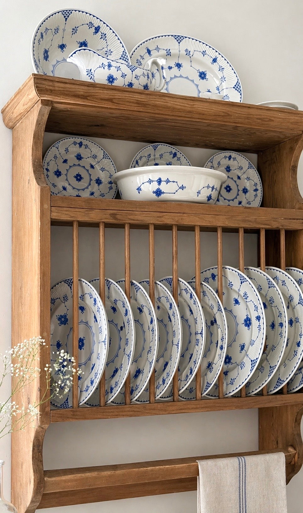 Vintage Masons Ironstone Blue & White Dinner Set | Antique English China Serving Set | Cottage Kitchenware