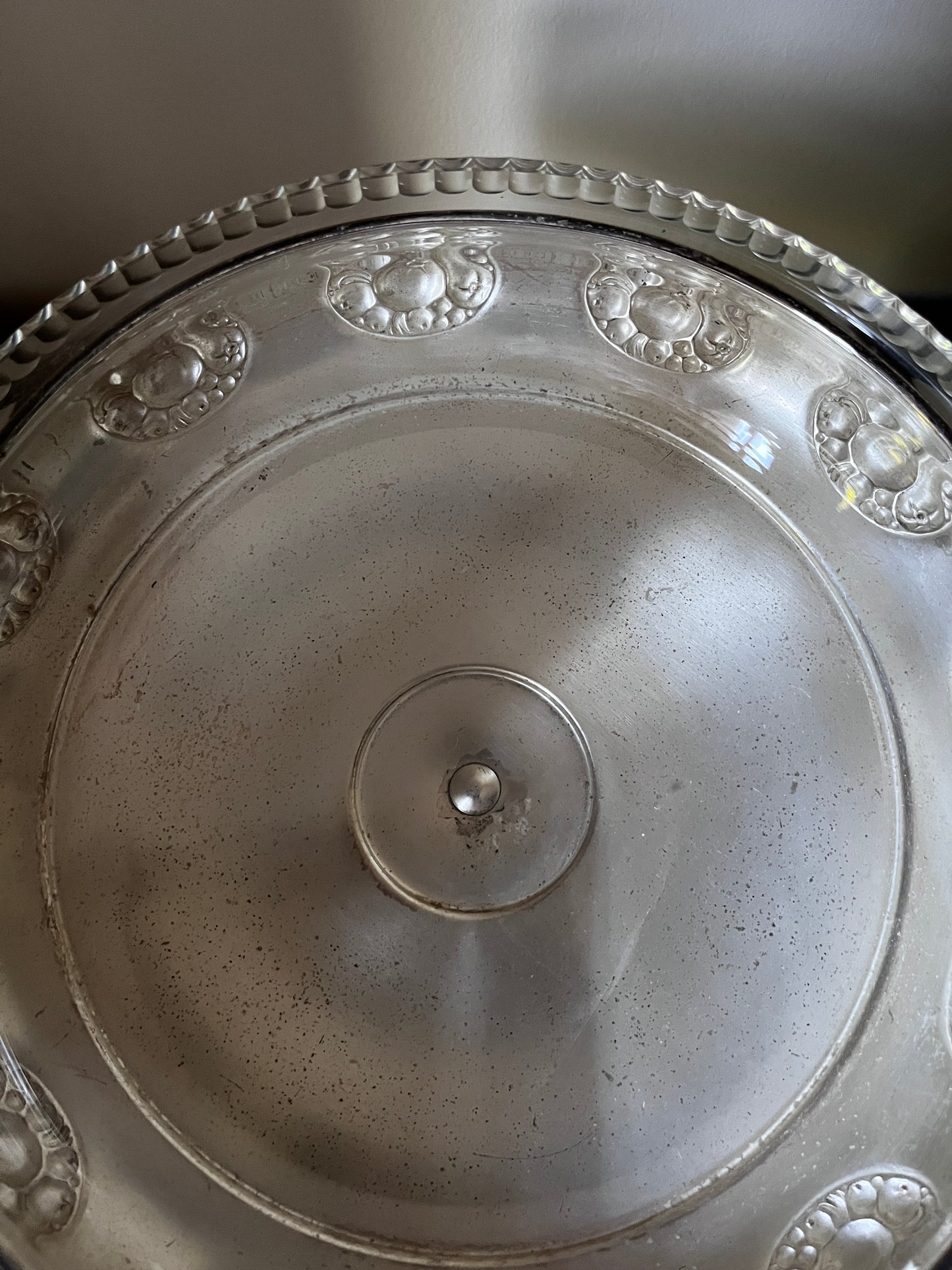 Early 20th Century WMF Art Nouveau Silver-Plated Pedestal Fruit Bowl with Original Glass Liner