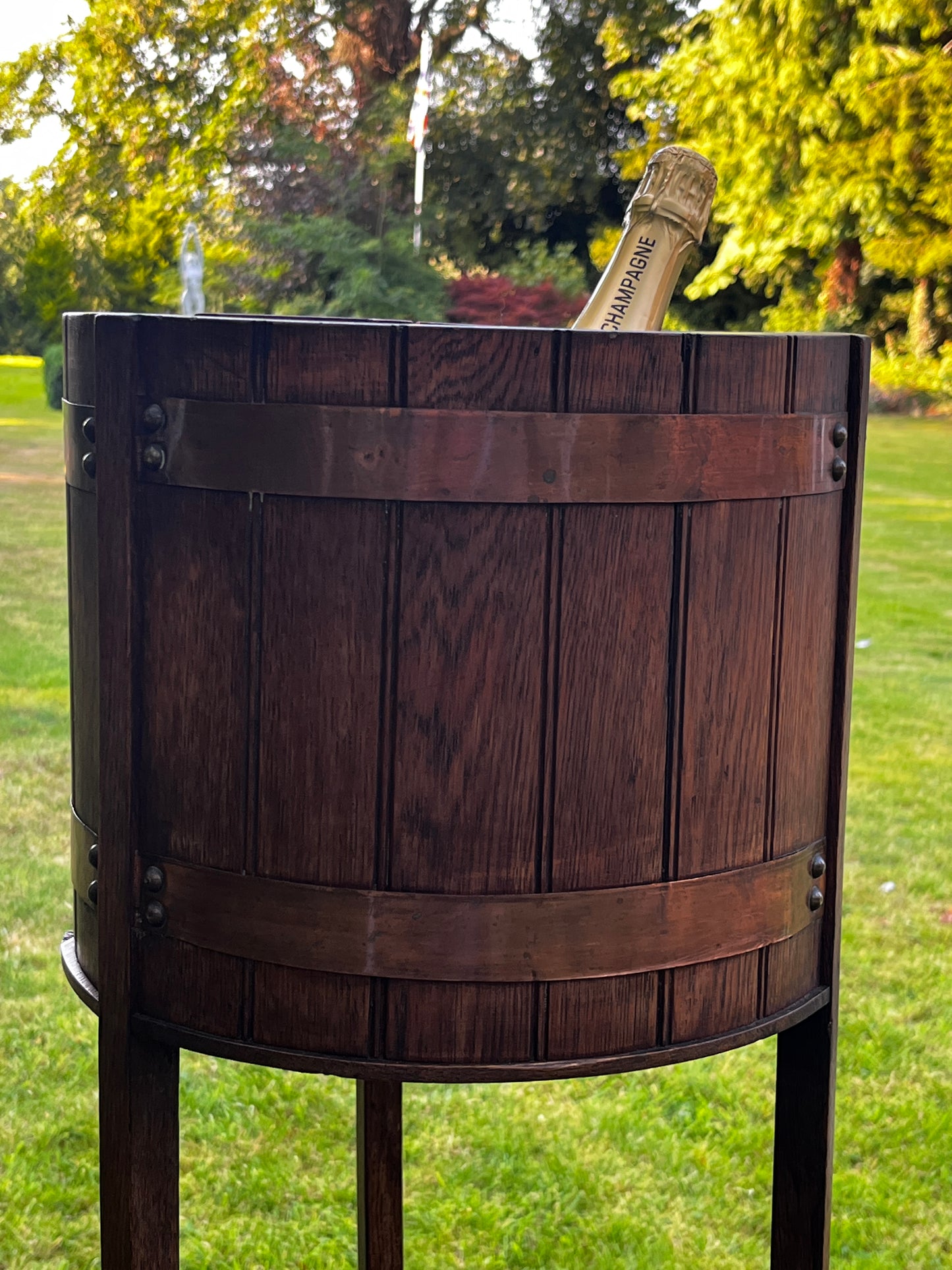 Vintage Barrel Planter or Drinks holder