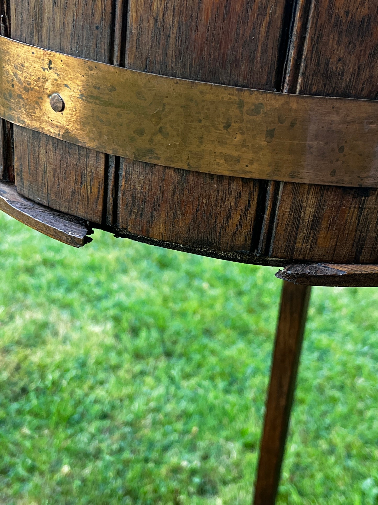 Vintage Barrel Planter or Drinks holder