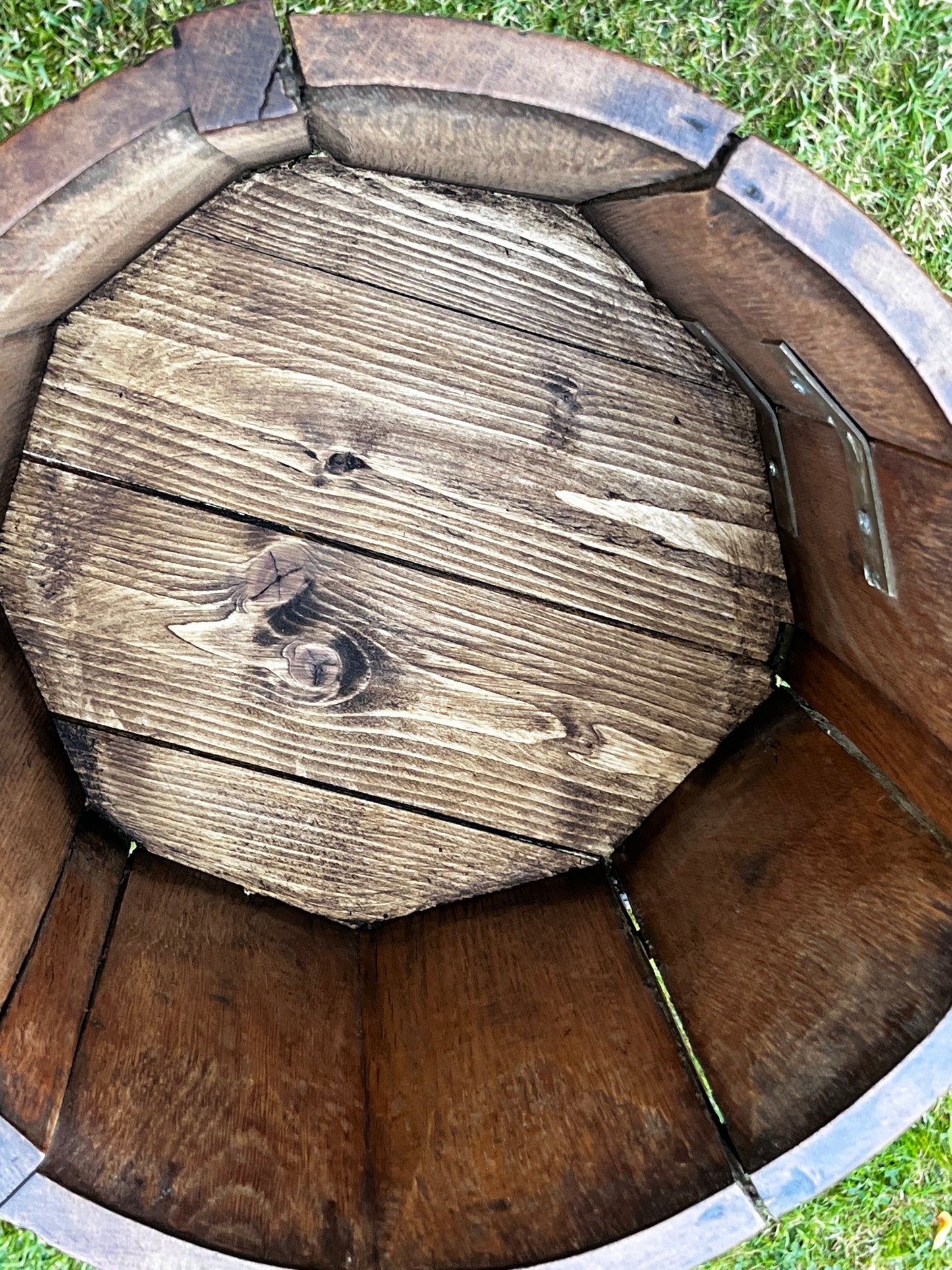 Vintage Barrel Planter or Drinks holder