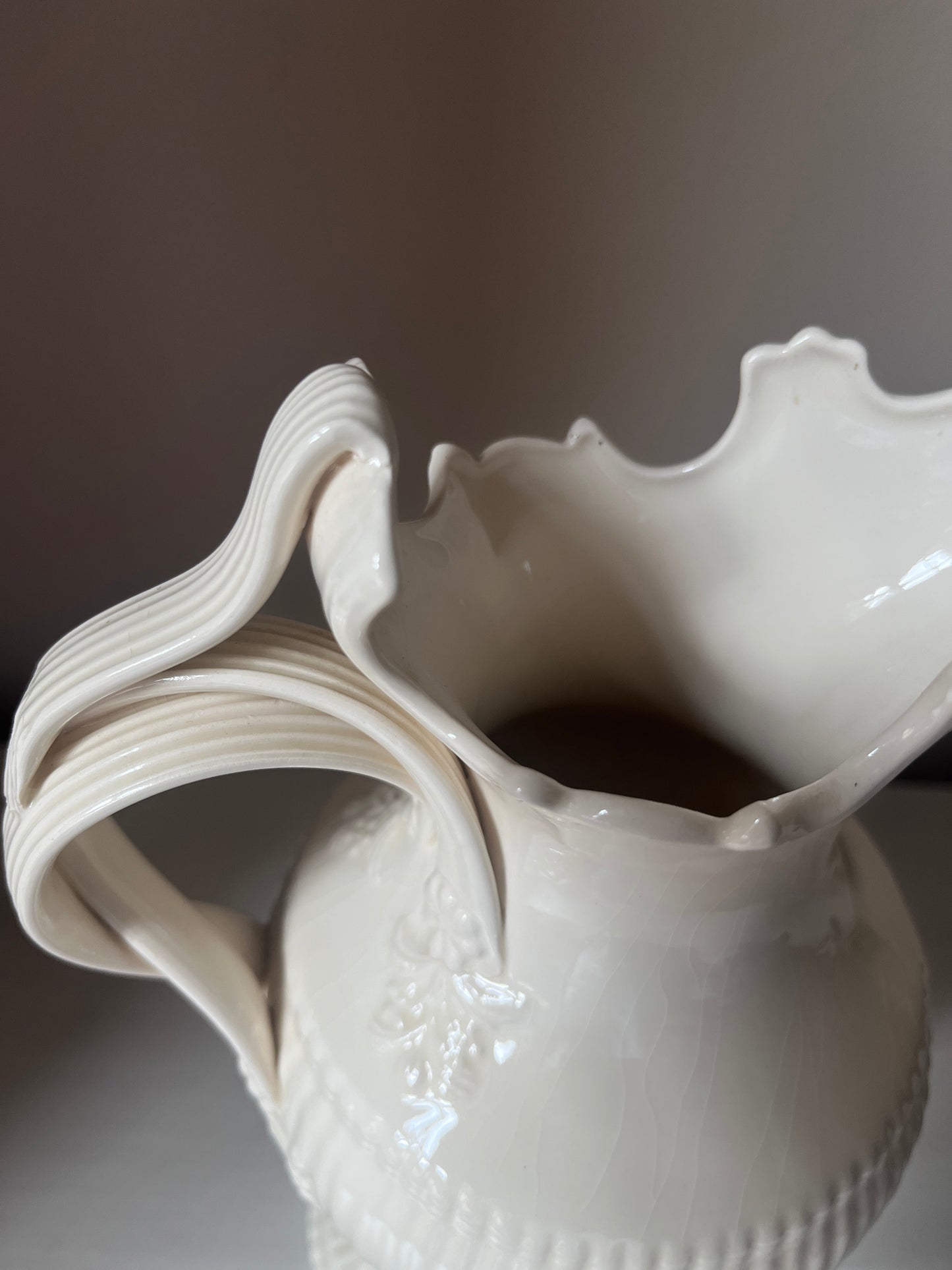 Royal Creamware Originals Large Rococo Revival Ewer Jug – 27 cm