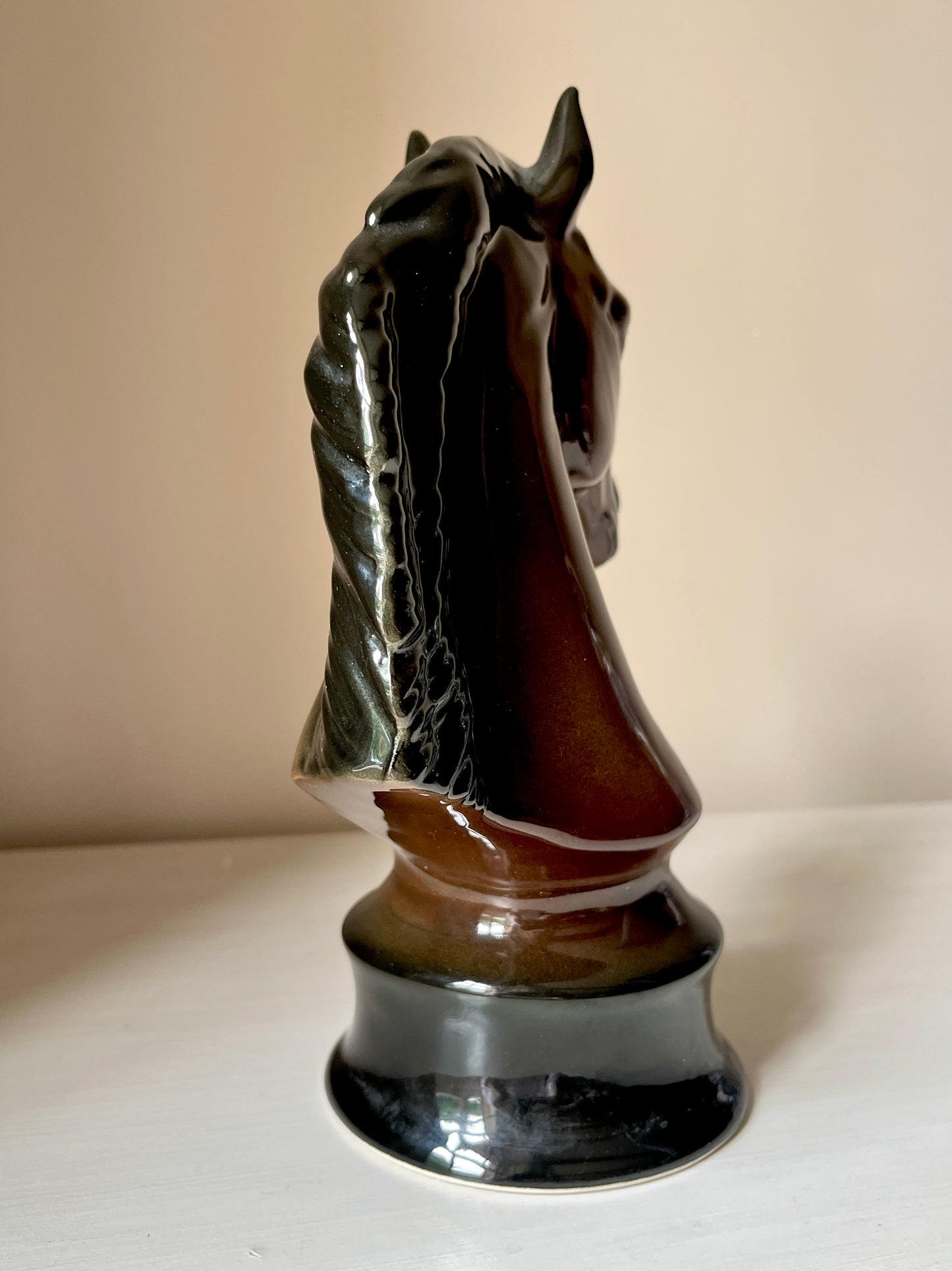 Vintage Horse Head Equestrian Bust Book End