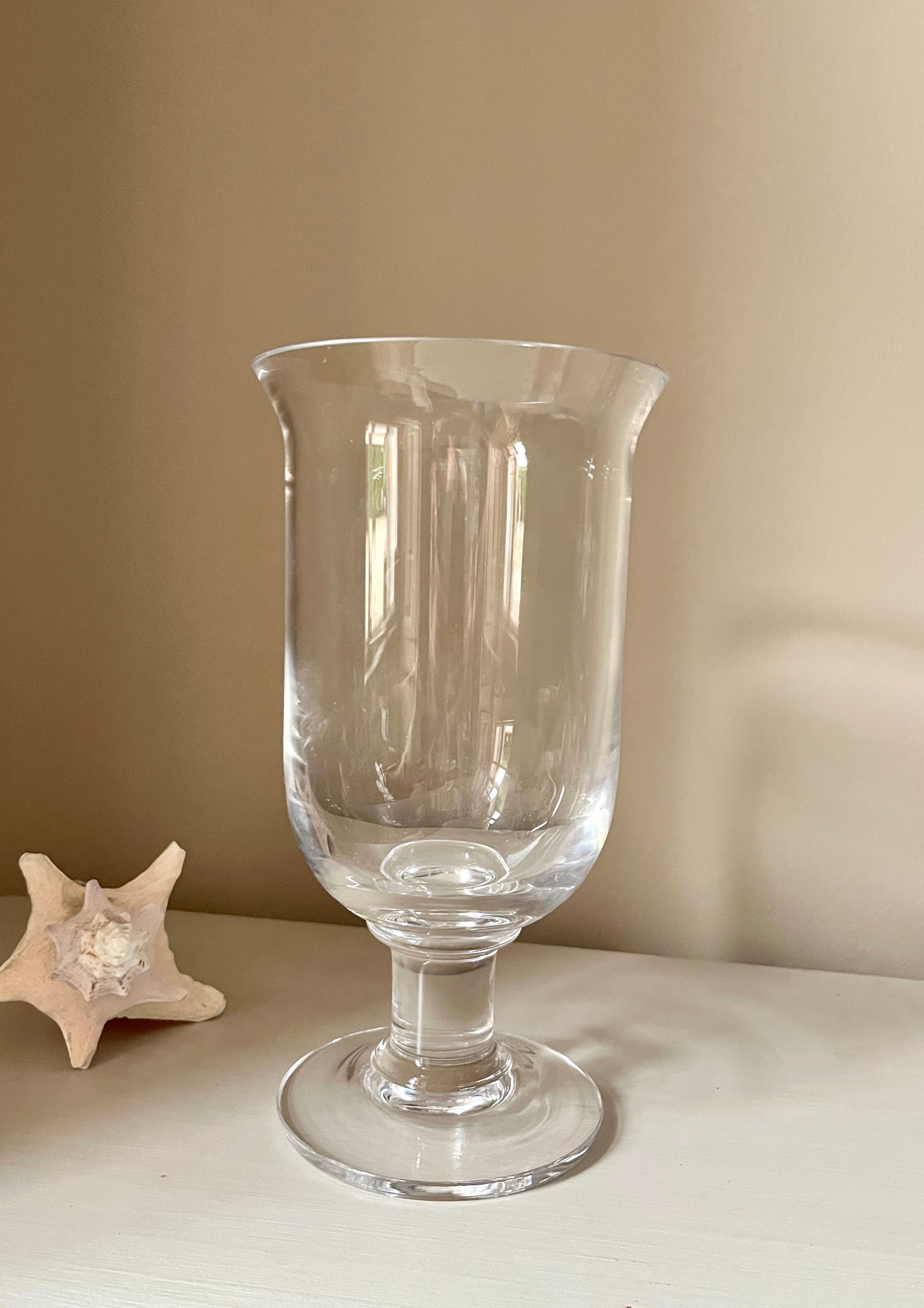 Vintage Dartington Crystal Footed Vase