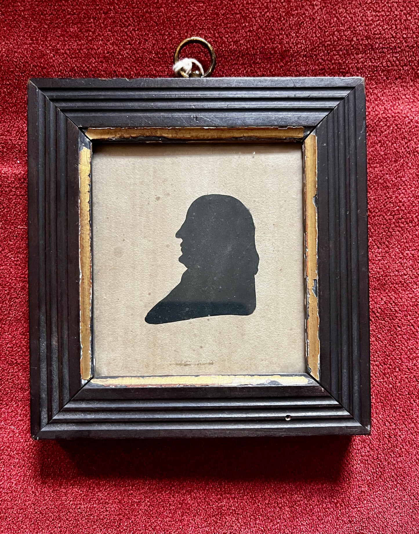 Antique Framed Silhouette of a Gentleman