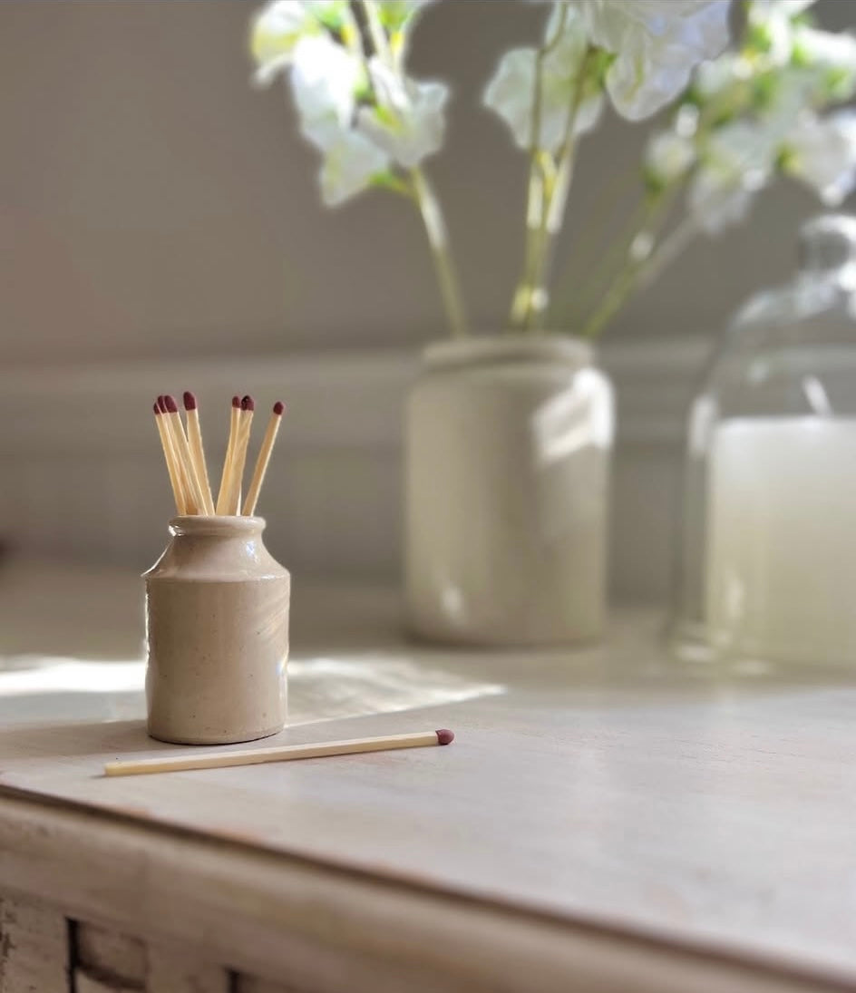 Antique Ink Bottle Match Holder