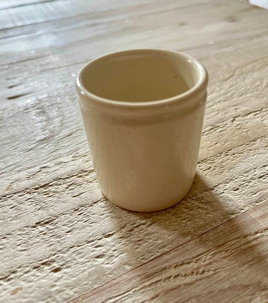 Cream Glossy Ink Bottle Match Holder