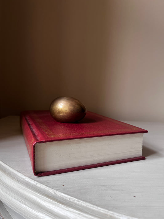 Vintage Solid Brass Egg Decor