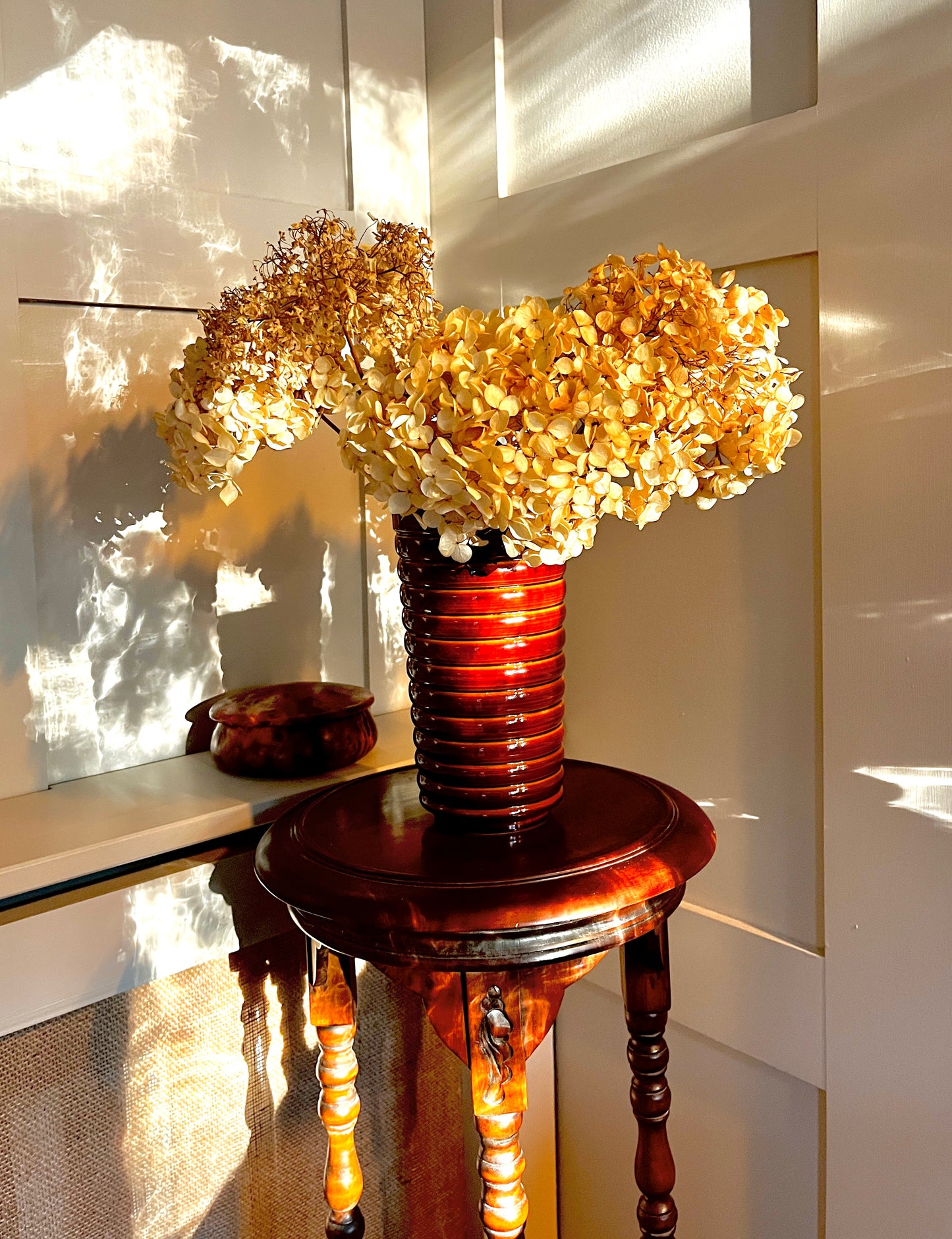 Vintage Poole Pottery Brown Glazed Vase