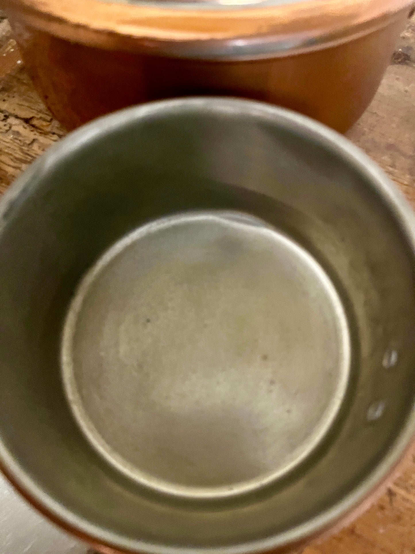 Set of 3 Vintage English Copper Pans