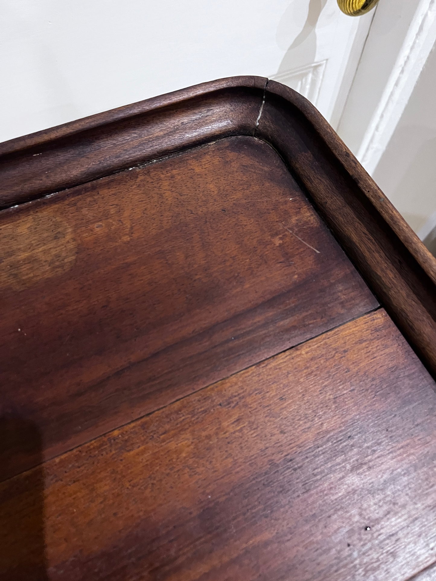 Antique Mahogony Butlers Tray on Foldable legs