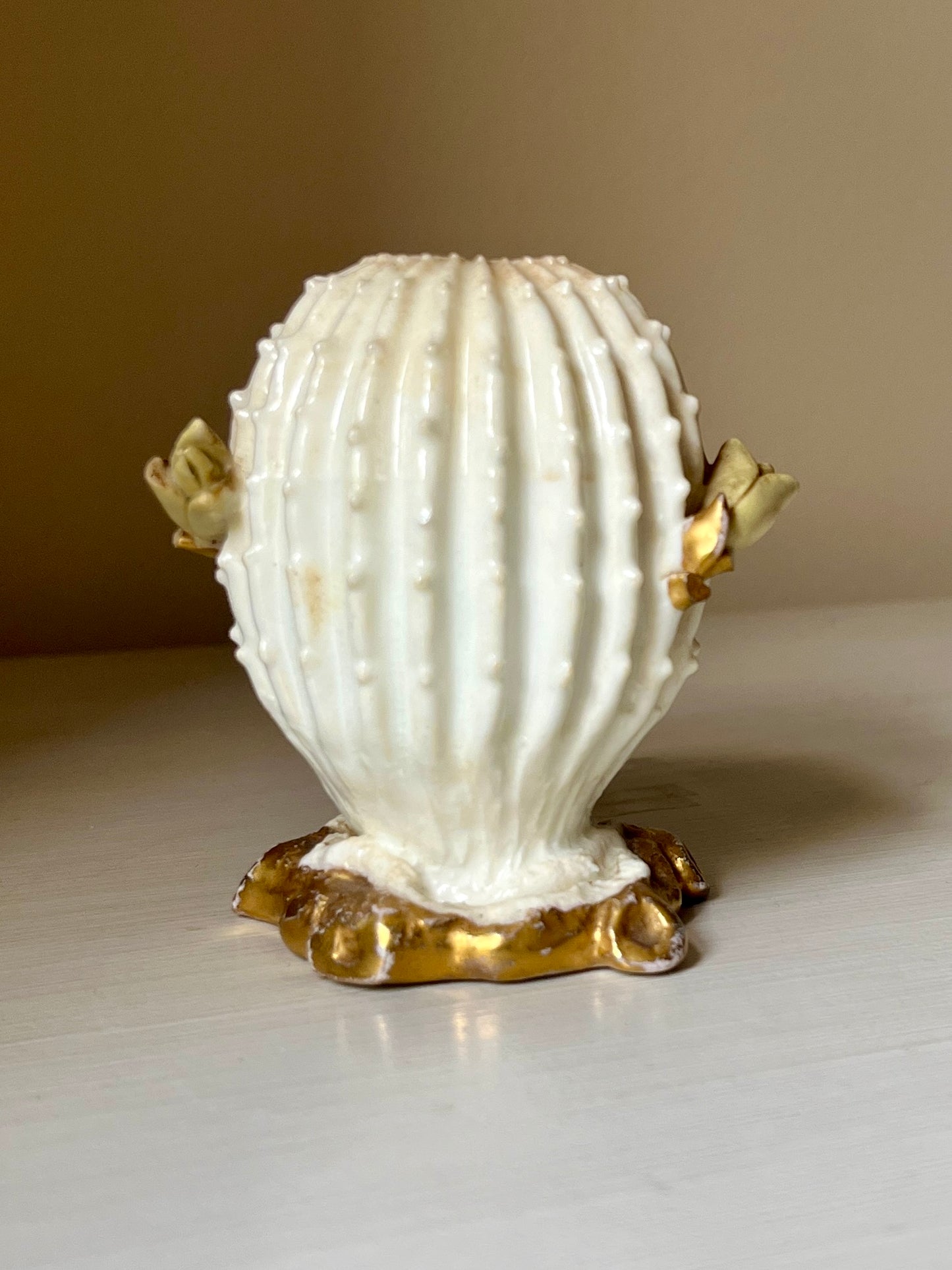 Antique Moore Brothers Cactus Vase Pair Victorian English Porcelain c1880–1905 Miniature Spill Vases Staffordshire 8cm