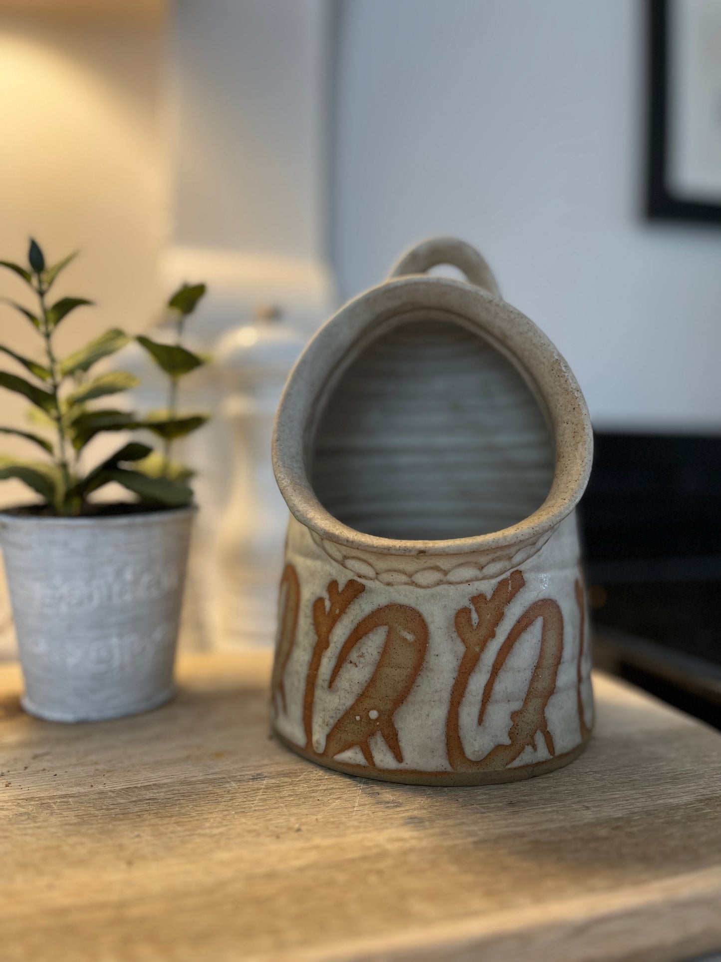 Vintage Hand Thrown Salt Pig