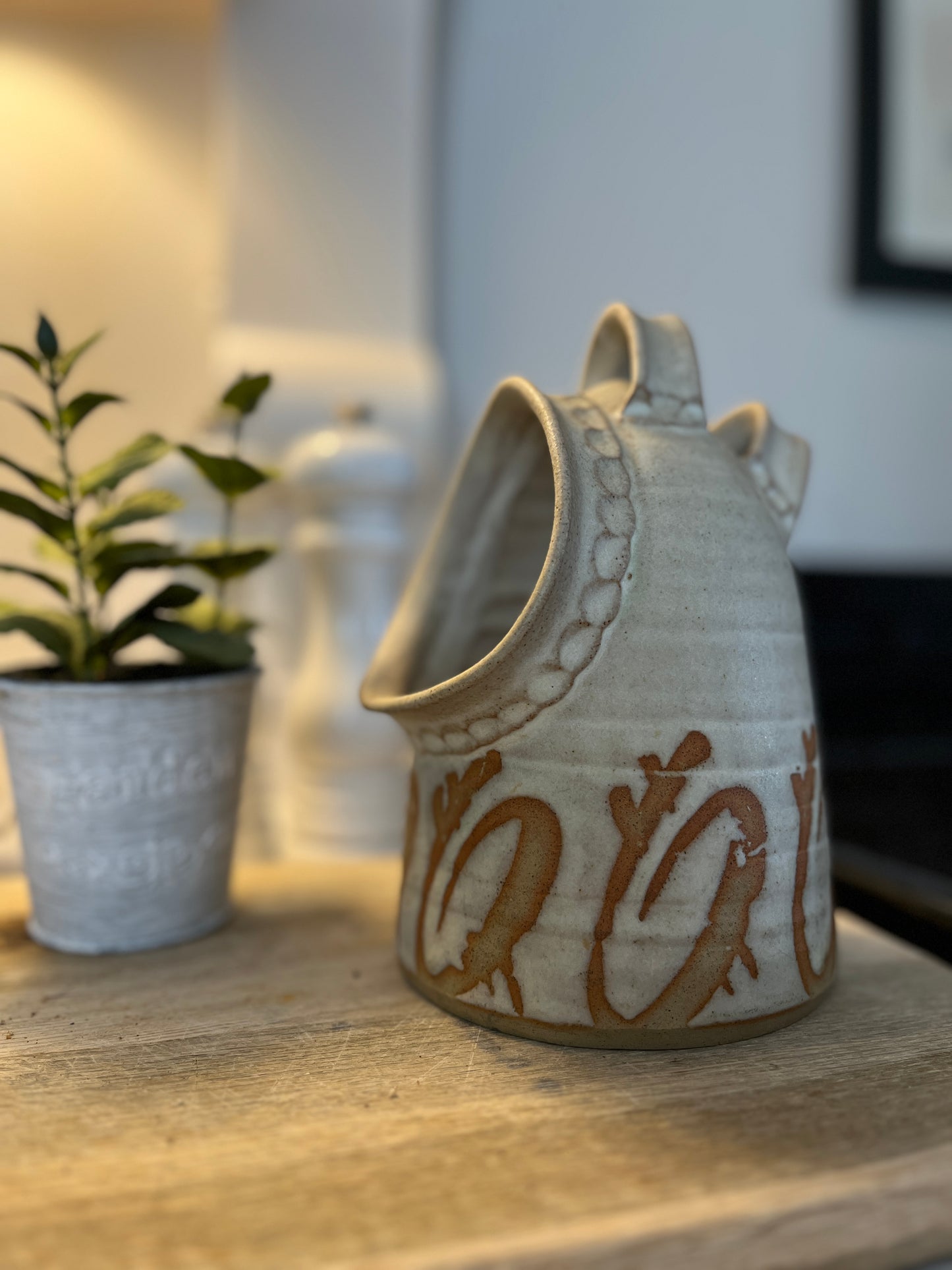 Vintage Hand Thrown Salt Pig