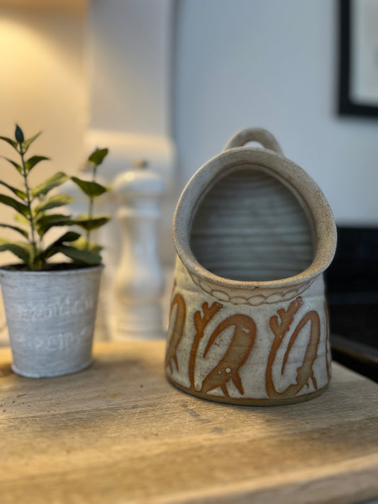 Vintage Hand Thrown Salt Pig