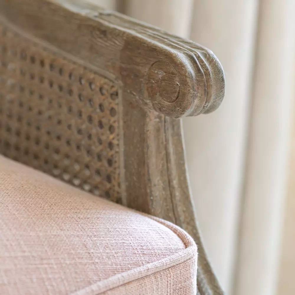 Oak and Rattan Antique Style Chair