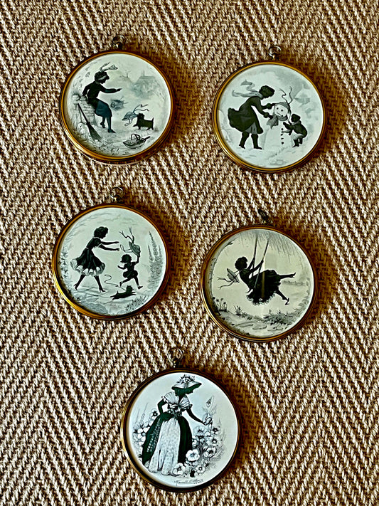 Vintage "Salad Days Series" Silhouette Miniatures by Marcelle D. Shears