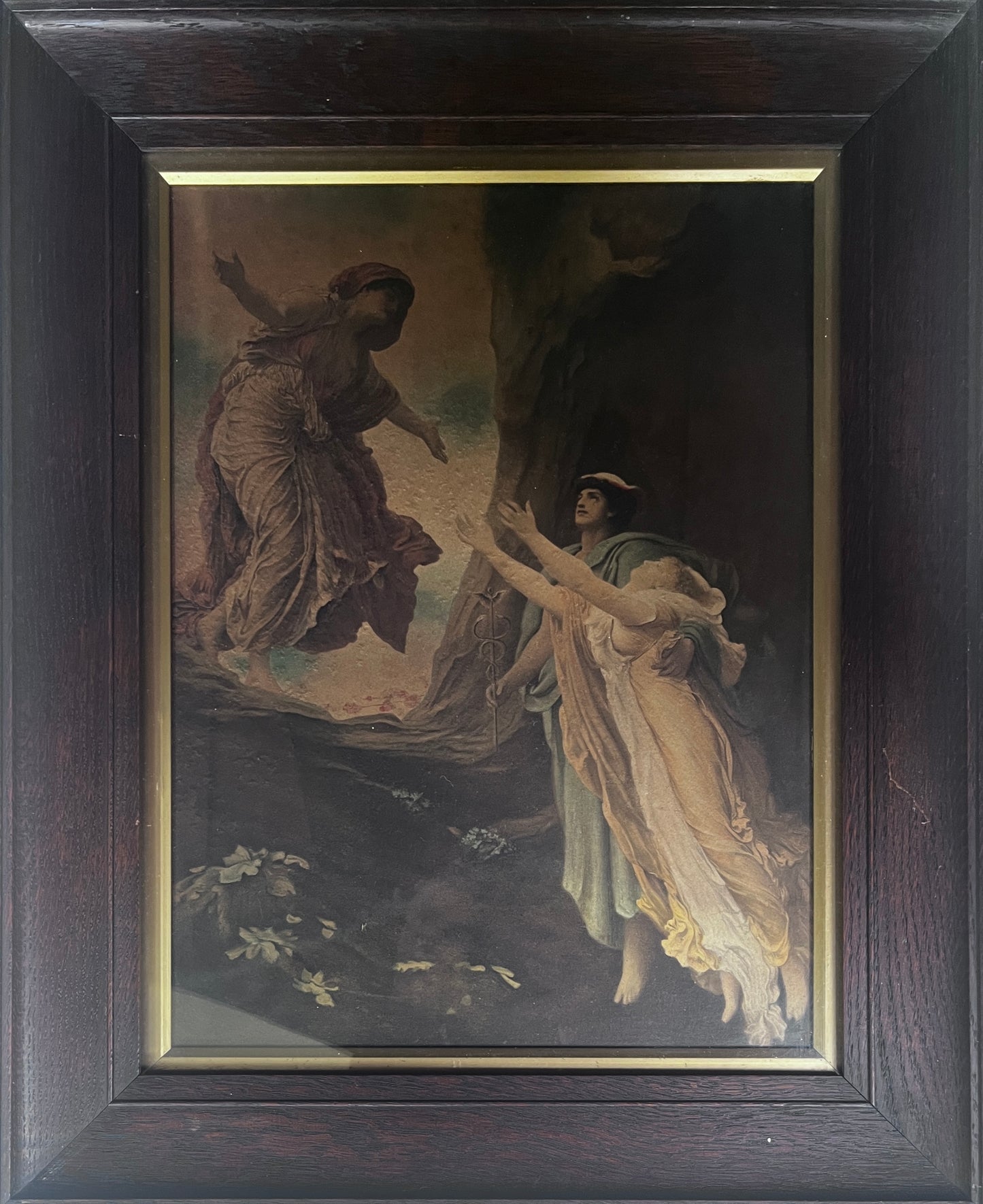 The Return of Persephone – Antique Hand-Coloured Photogravure Framed.