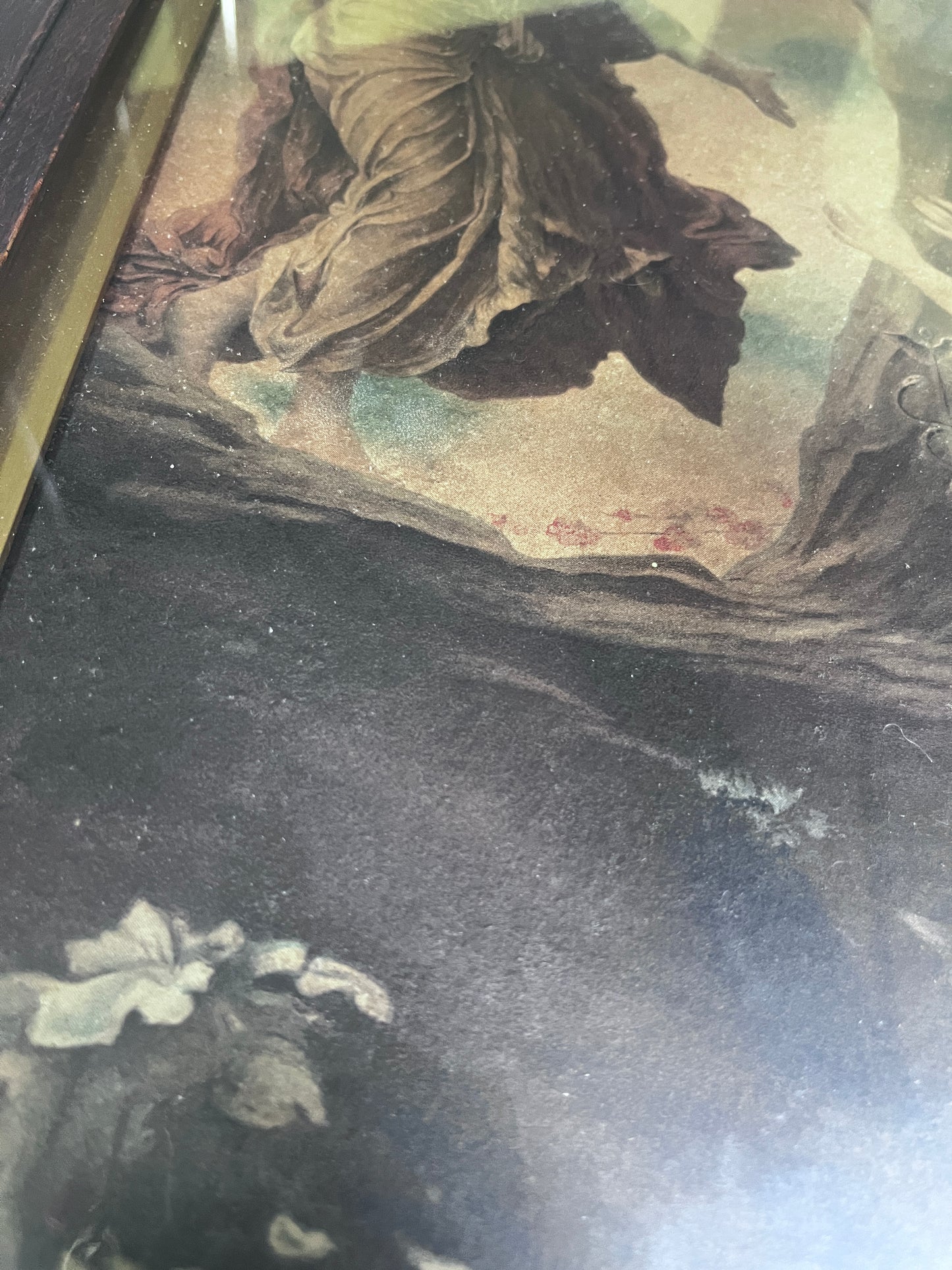The Return of Persephone – Antique Hand-Coloured Photogravure Framed.