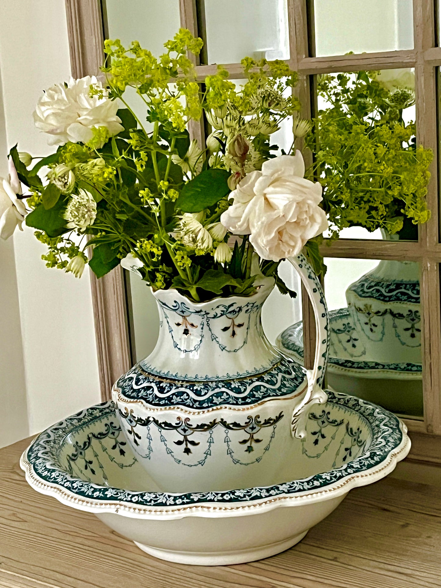 Antique Pitcher and Bowl by Grindley & Co