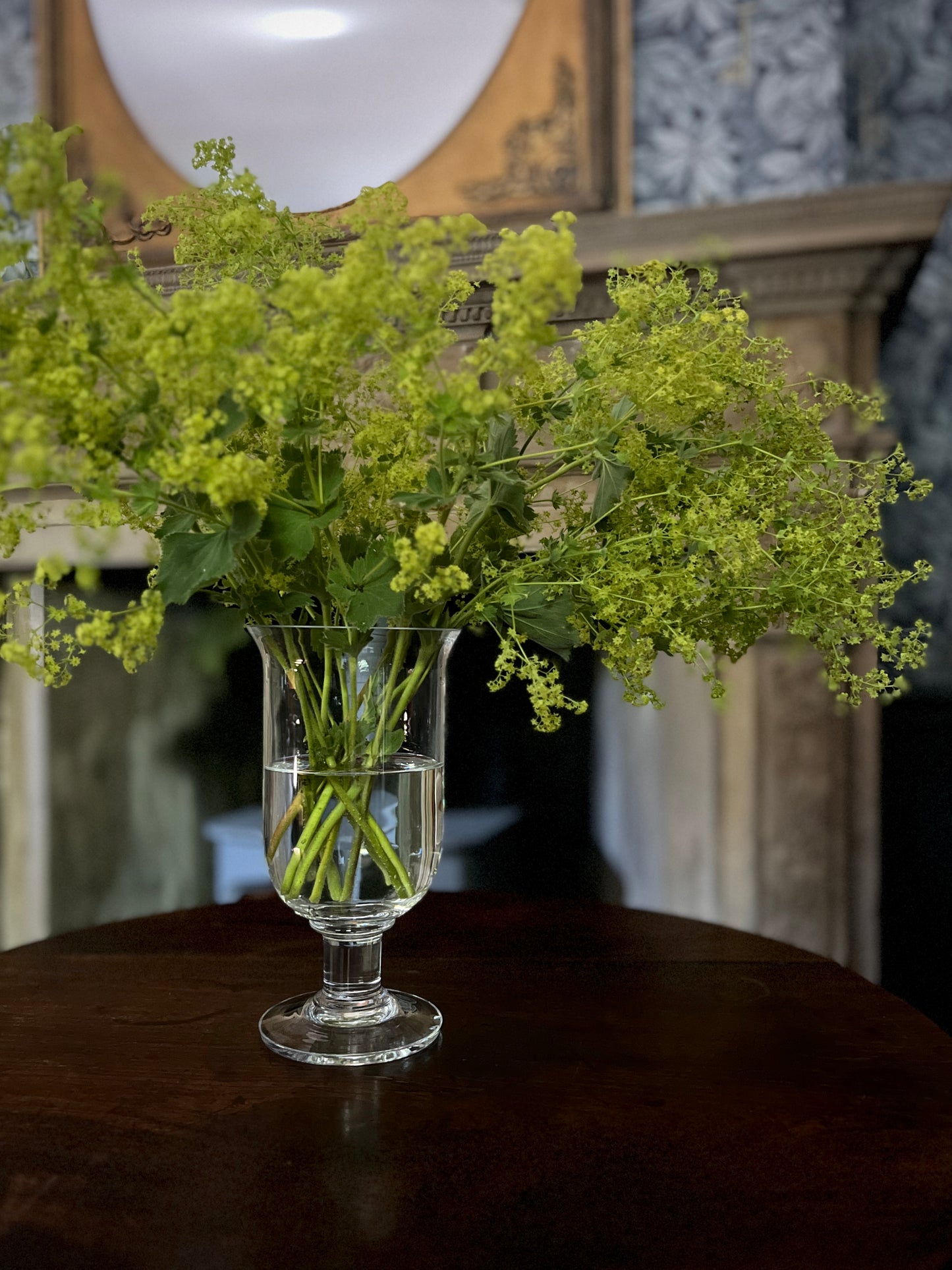 Vintage Dartington Crystal Footed Vase